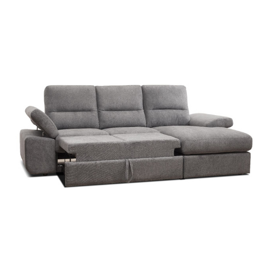Divano mod. Jasmine chaise longue con carrello e contenitore