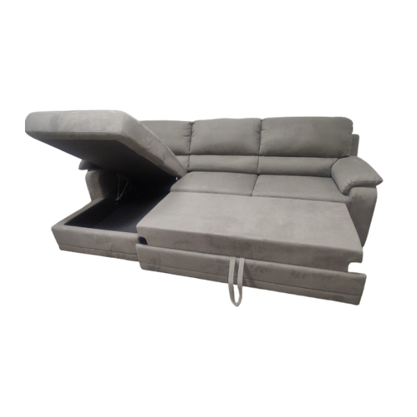 Divano mod. Katia chaise longue con carrello e contenitore